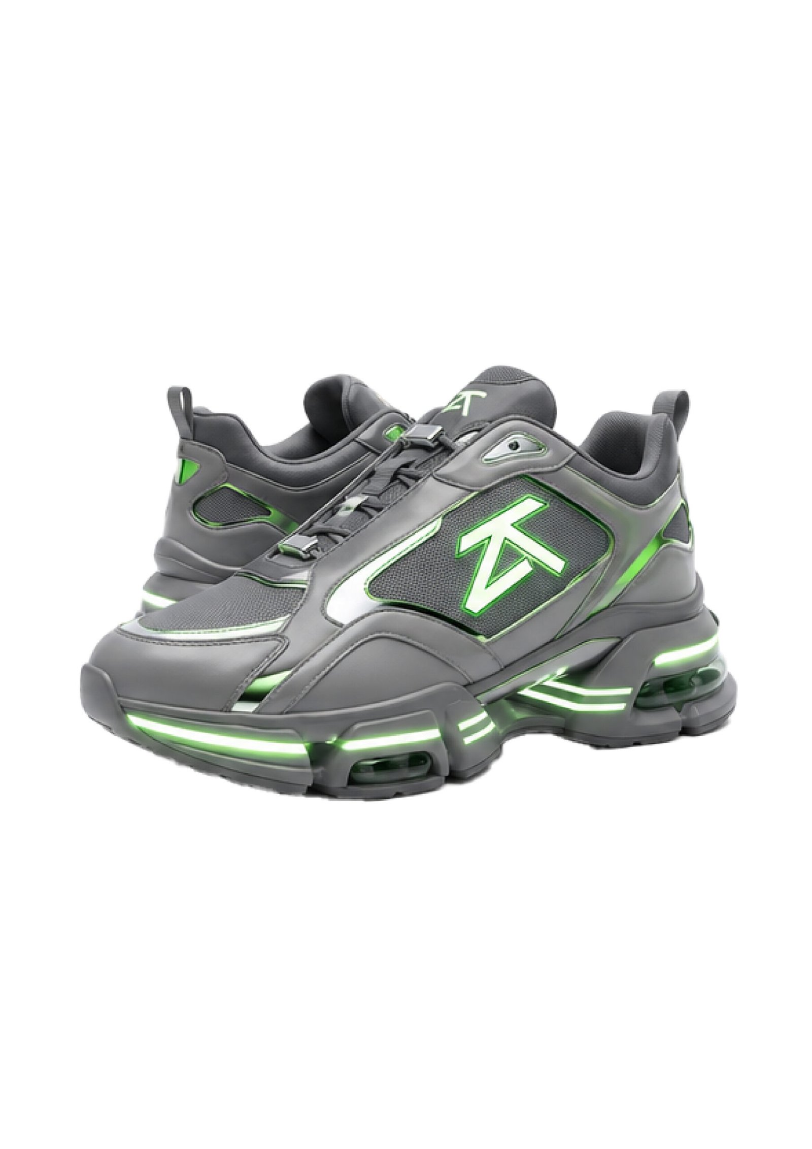 3b GREY/NEON GREEN
